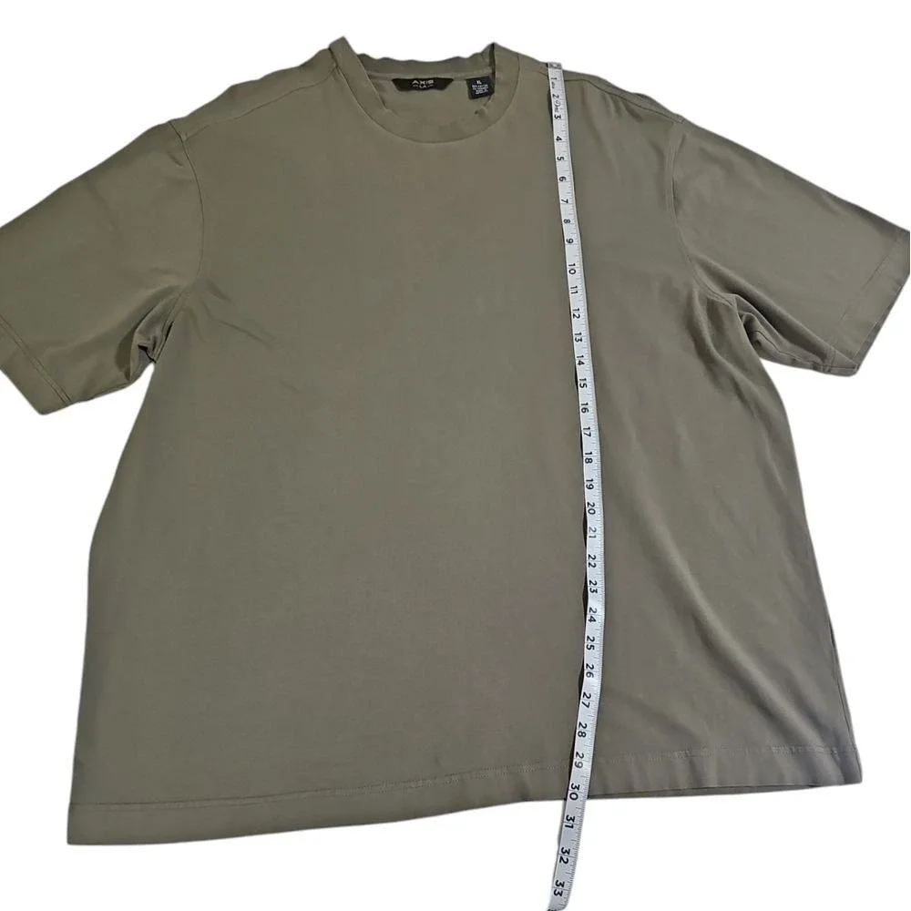 Axis LA Premium Olive Green Cotton Crew Neck‎ T-Shirt Casual Basic Tee XL